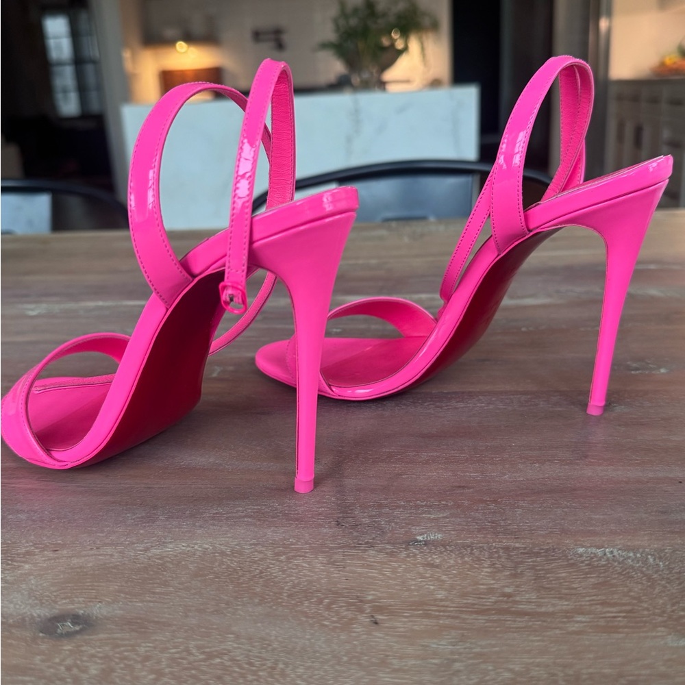 Christian Louboutin Fuchsia Heels 37.5 - Picture 3 of 10